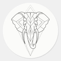 Geométrico - Elephant Sticker