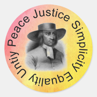 Adesivo Redondo George Fox Sticker