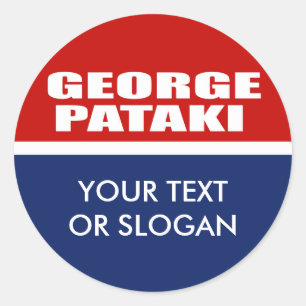 ADESIVO REDONDO GEORGE PATAKI PARA SENADO