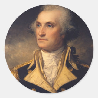 Adesivo Redondo George Washington