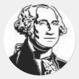 Adesivo Redondo George Washington 1