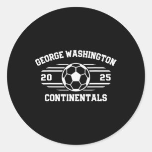Adesivo Redondo George Washington Continentals Futebol Projeto de 