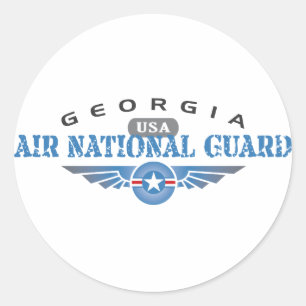 Adesivo Redondo Georgia Air National Guarda