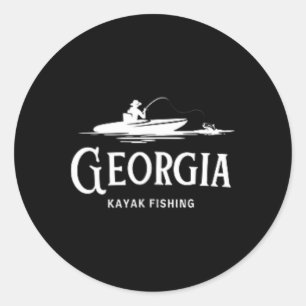 Adesivo Redondo Georgia Kayak Pesca Gkf Kayak Clube de Pesca Appar
