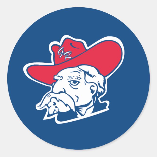 Adesivo Redondo Georgia Rebels 16U Baseball (Frente)