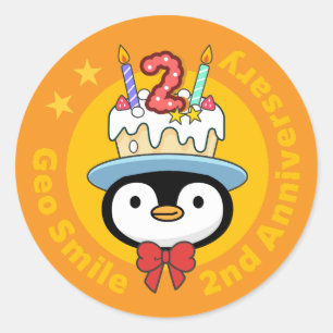 Adesivo Redondo GeoSmile