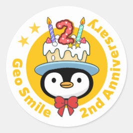 Adesivo Redondo GeoSmile