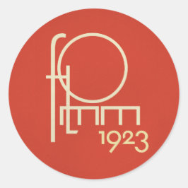 Adesivo Redondo Geótipo FLomm 1923