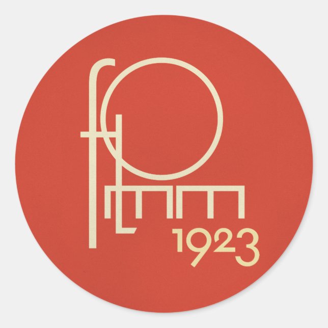 Adesivo Redondo Geótipo FLomm 1923 (Frente)