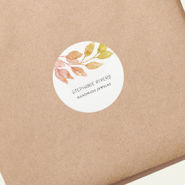 Adesivo Redondo Gerador de Jewelry de Ferrugem de Aquarela