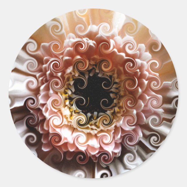 ADESIVO REDONDO GERBERAS (Frente)