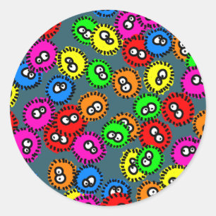 Adesivo Redondo Germ Wallpaper