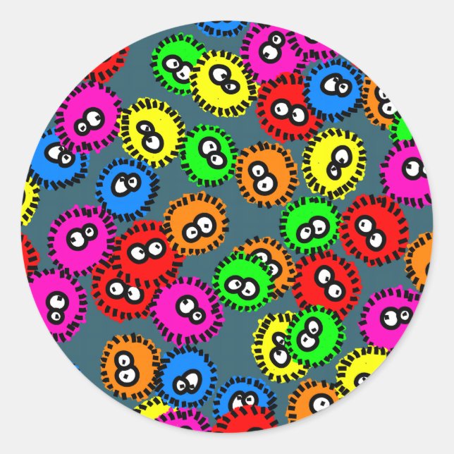 Adesivo Redondo Germ Wallpaper (Frente)