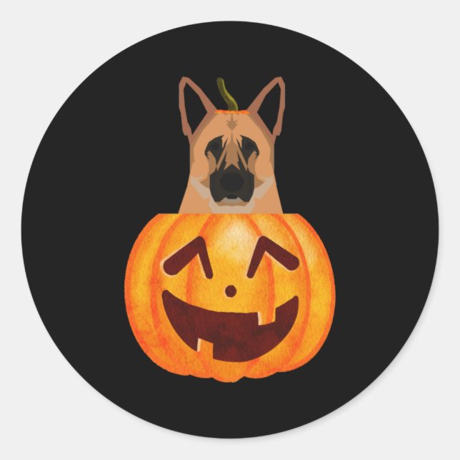 Adesivo Redondo German shepherd (Frente)