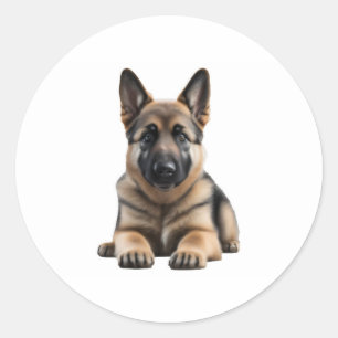Adesivo Redondo German shepherd