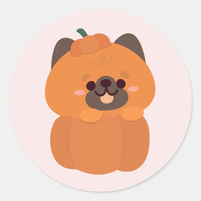 Adesivo Redondo German shepherd Halloween (Frente)