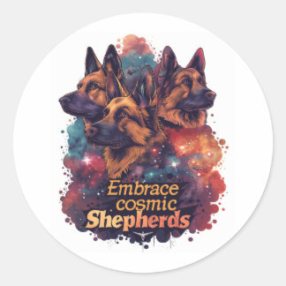 Adesivo Redondo German shepherd Liberados