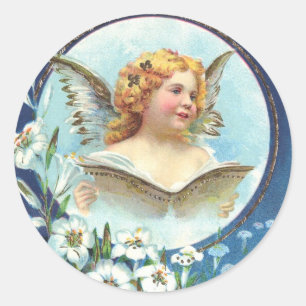 Adesivo Redondo Gesegnete Ostern, Páscoa abençoada