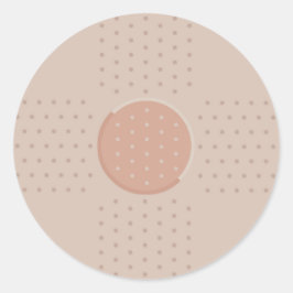 Adesivo Redondo Gesso de Banda médico - Vinheta redonda