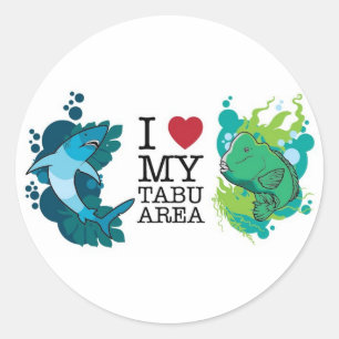 Adesivo Redondo Gestão das Pescas, Fiji - Stickers