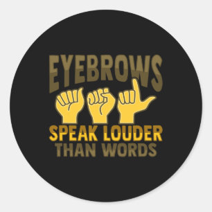 Adesivo Redondo Gesto de Mão Sensível Perda de Audiência 5