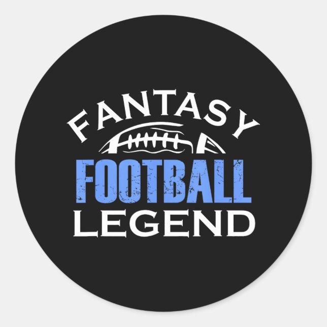 Adesivo Redondo Gestor GM da Liga FFL de Futebol da Fantasy (Frente)