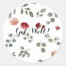 Adesivo Redondo Get Well Classic Round Sticker