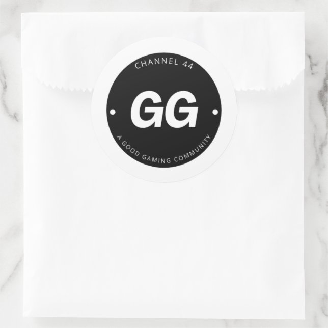 Adesivo Redondo GG Sticker (Bolsa)