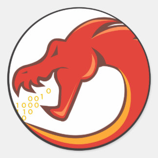 Adesivo Redondo Ghidra para Engenharia Reversa