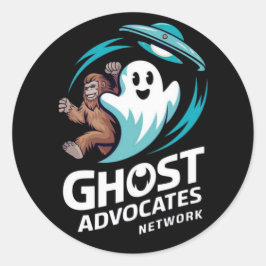 Adesivo Redondo Ghost Advocate Network Sticker