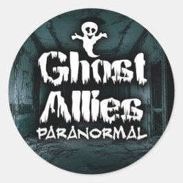 Adesivo Redondo Ghost Allies Paranormal Stickers - PEQUENO