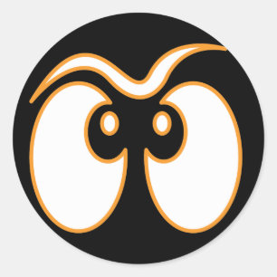 Adesivo Redondo Ghost Eyes Halloween Stickers