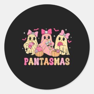 Adesivo Redondo Ghost Funny Spooky Conchas Mexicanas Halloween Gho
