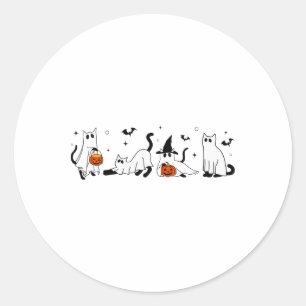 Adesivo Redondo Ghost Ghost Dia de as Bruxas engraçado Roufit Figu