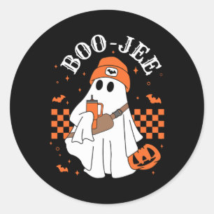 Adesivo Redondo Ghost Ghost Halloween Figurume Boujee Boo-jee Spoo