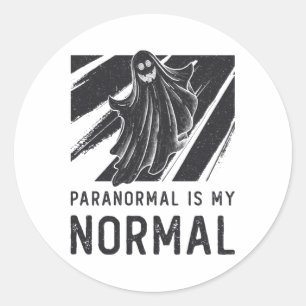 Adesivo Redondo Ghost Hunter Ghost Caça Paranormal É O Meu Norma