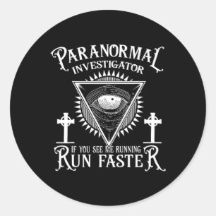 Adesivo Redondo Ghost Hunter Paranormal Investigador