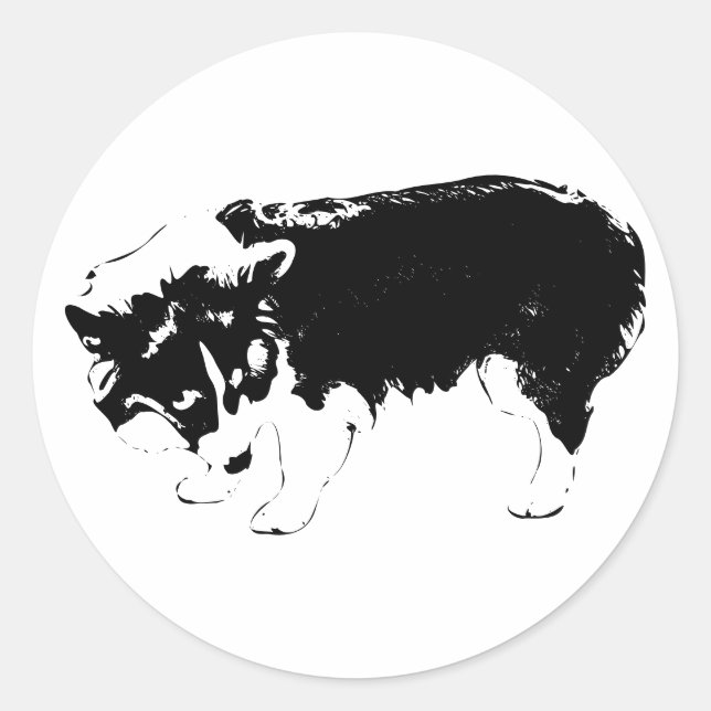 Adesivo Redondo Ghost-Leaf Sniffer (Frente)
