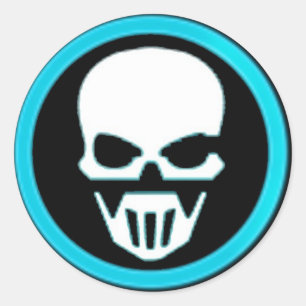 Adesivo Redondo Ghost Runners Bat Knob Sticker