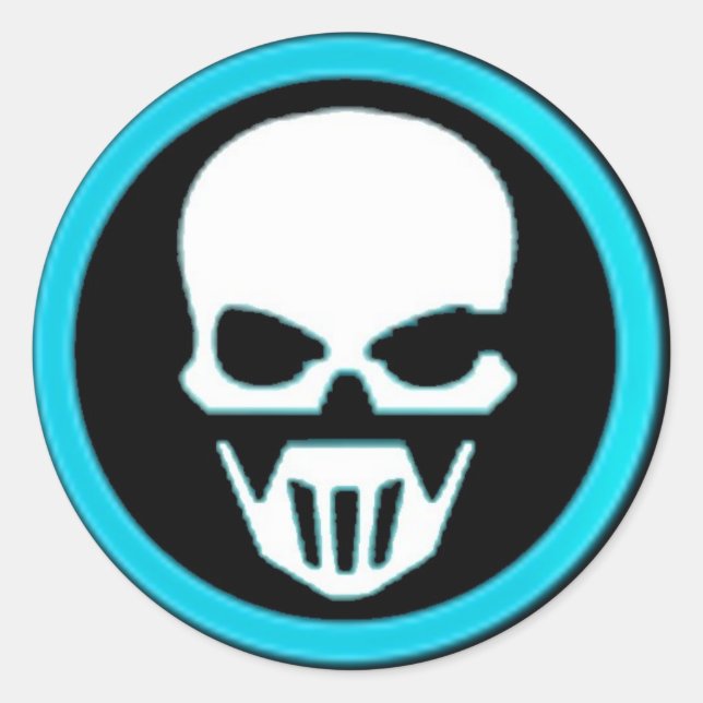 Adesivo Redondo Ghost Runners Bat Knob Sticker (Frente)