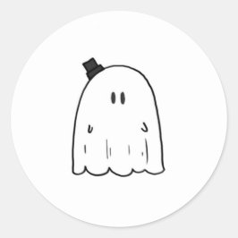 Adesivo Redondo Ghost Sticker