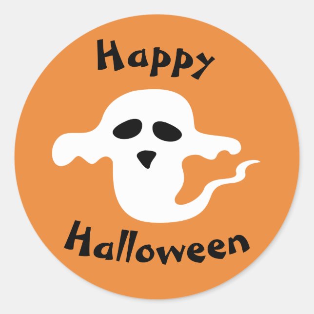 Adesivo Redondo Ghost Sticker (Frente)