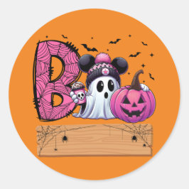 Adesivo Redondo Ghost Sticker de Boo Bonito Spooky