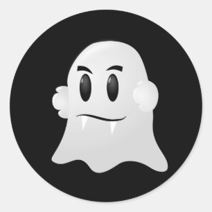 Adesivo Redondo Ghost Stickers Halloween