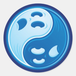 Adesivo Redondo Ghost Yin Yang