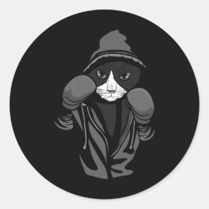 Adesivo Redondo Gif de Boxer para Amantes de os animais Criativos