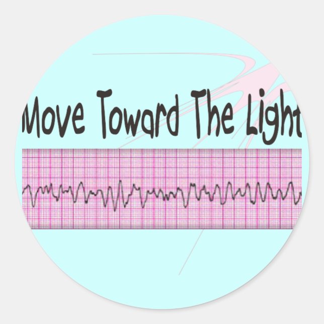 Adesivo Redondo Gift de Enfermeiro da ICU — Design de fita de form (Frente)