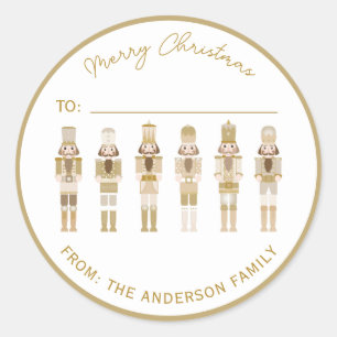 Adesivo Redondo GIFT GIFT-STICKER DE NÚMERO DE NATAL Dourado