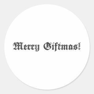 Adesivo Redondo Giftmas alegre!