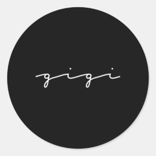 Adesivo Redondo Gigi Avó Para Dia de as mães